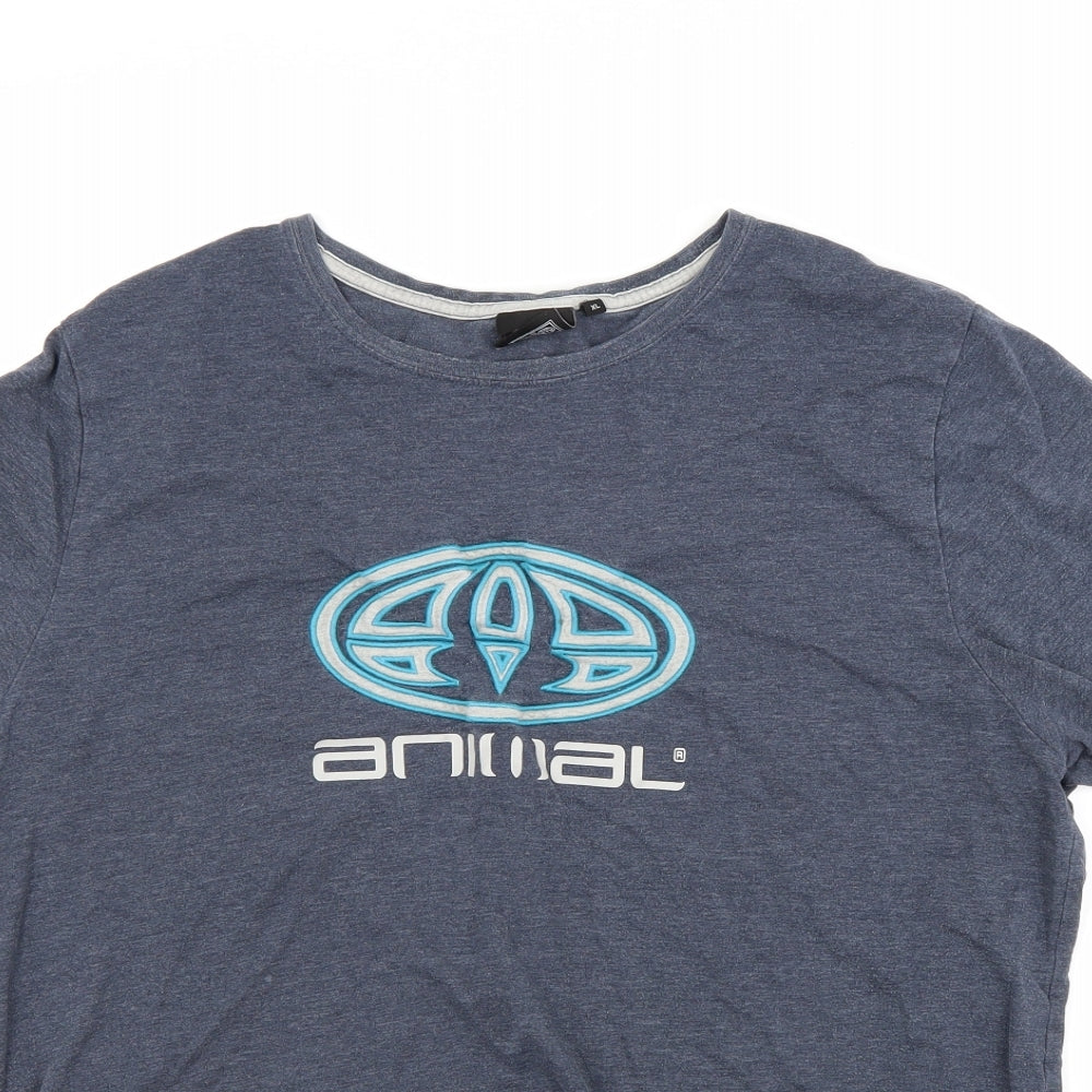 Animal Mens Blue    T-Shirt Size XL