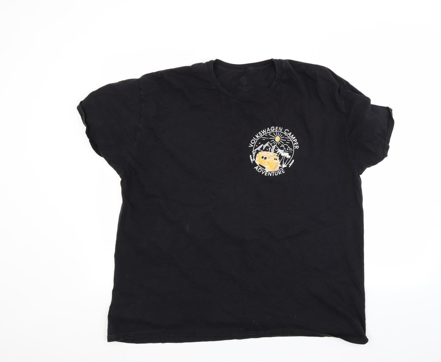 Vw Mens Black    T-Shirt Size 2XL  - VW camper