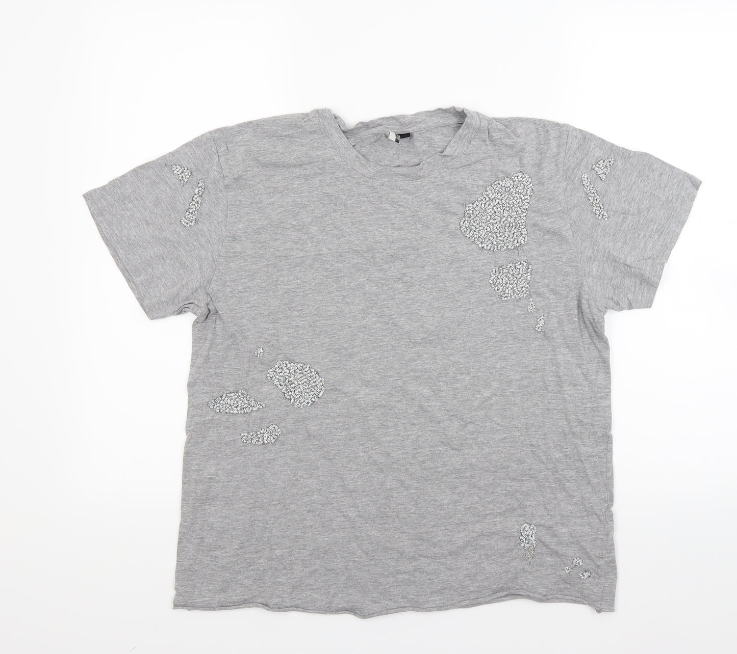 Topshop Womens Grey   Basic T-Shirt Size 12