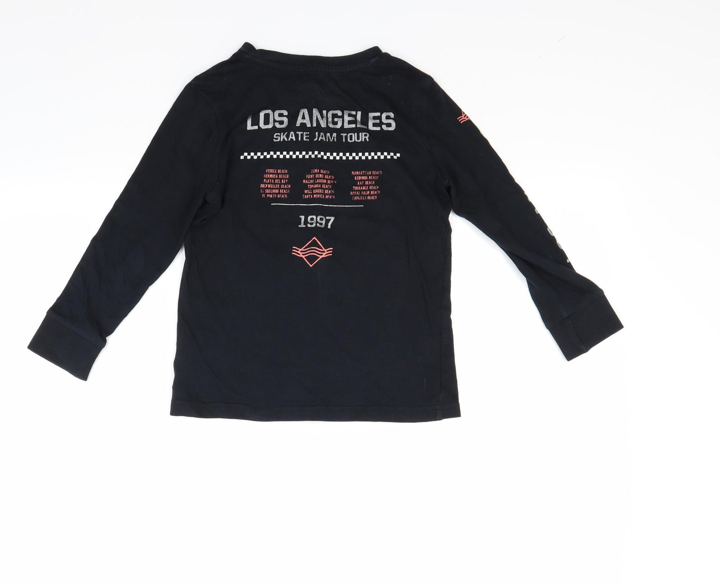F&F Boys Black   Pullover Sweatshirt Size 5-6 Years