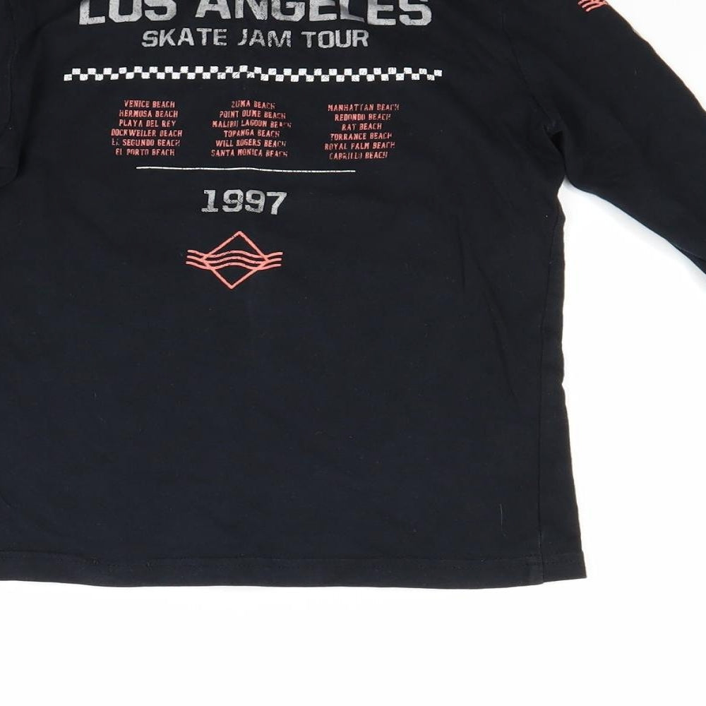 F&F Boys Black   Pullover Sweatshirt Size 5-6 Years