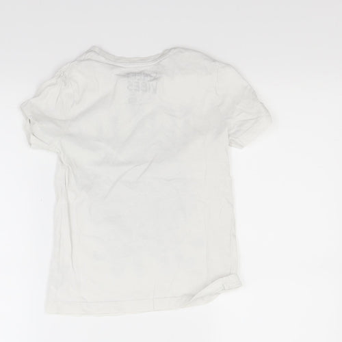 F&F Boys White   Basic T-Shirt Size 5-6 Years  - Japan