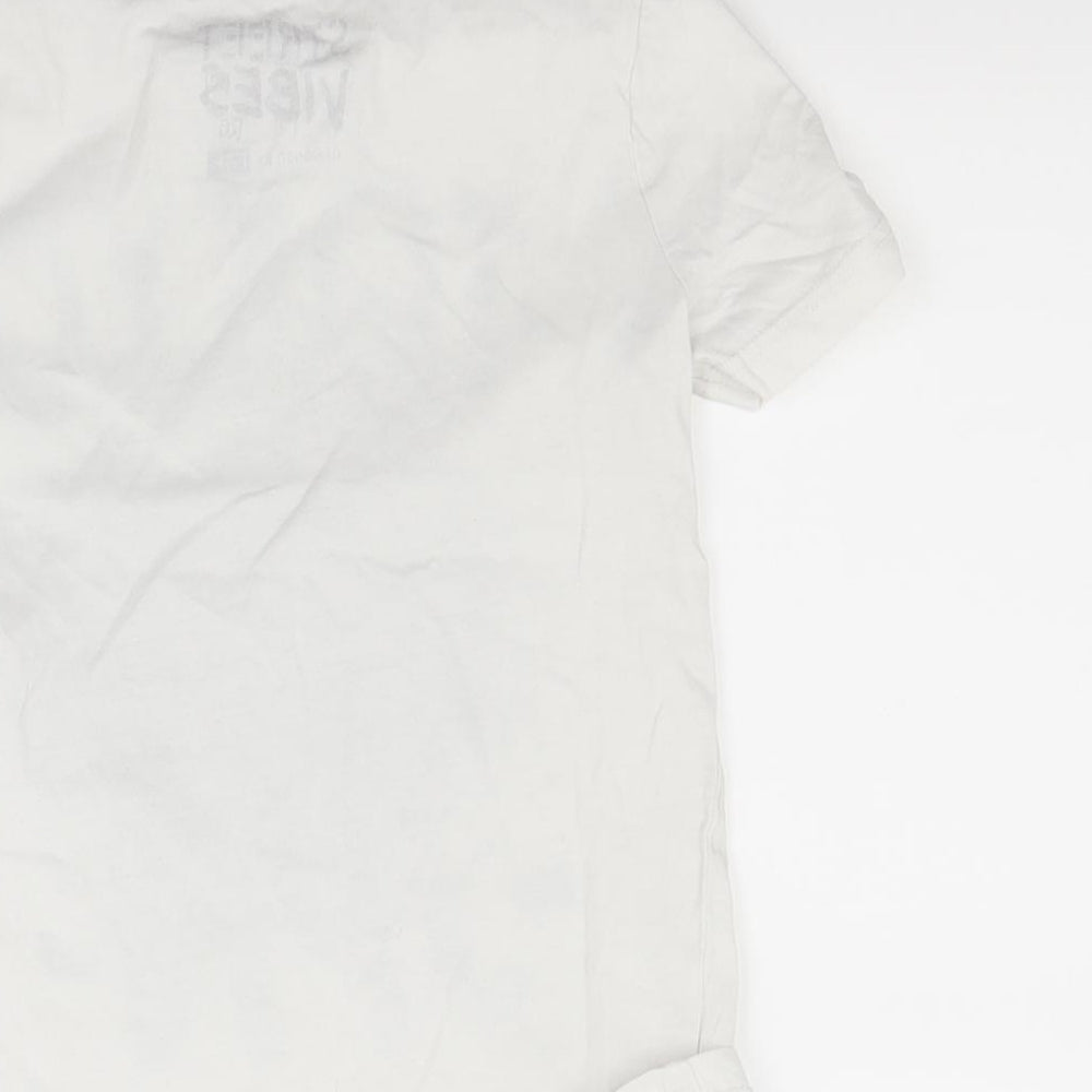 F&F Boys White   Basic T-Shirt Size 5-6 Years  - Japan