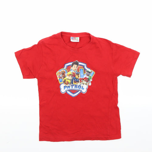 anbor Boys Red   Pullover T-Shirt Size 7-8 Years  - PAW PATROL