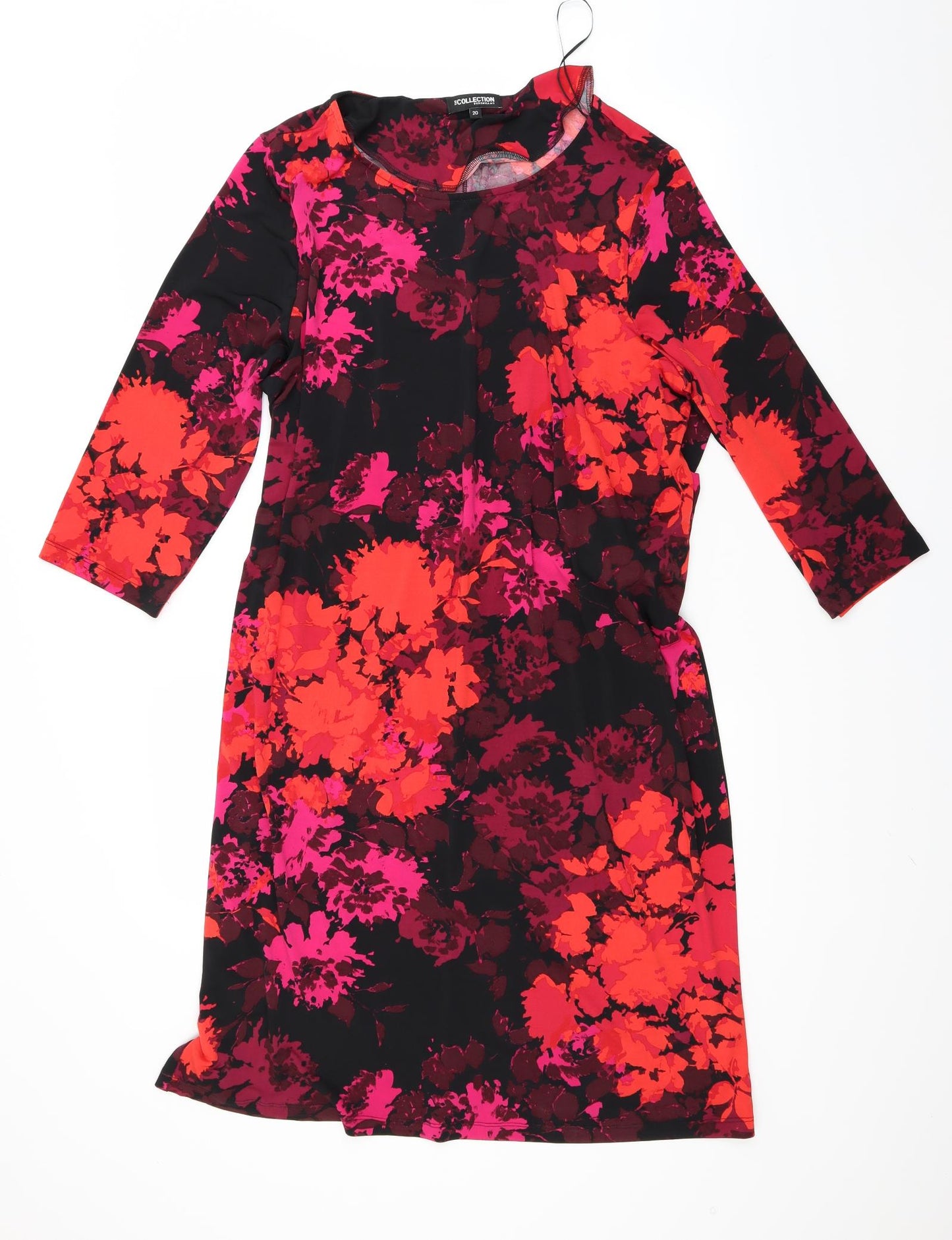 Debenhams Womens Red Floral  A-Line  Size 20