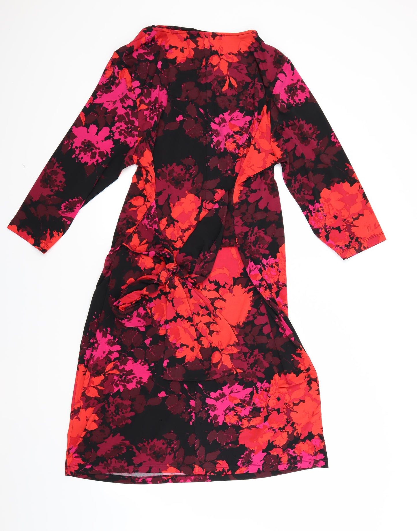 Debenhams Womens Red Floral  A-Line  Size 20