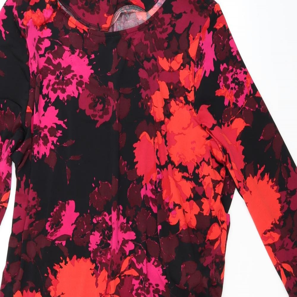 Debenhams Womens Red Floral  A-Line  Size 20