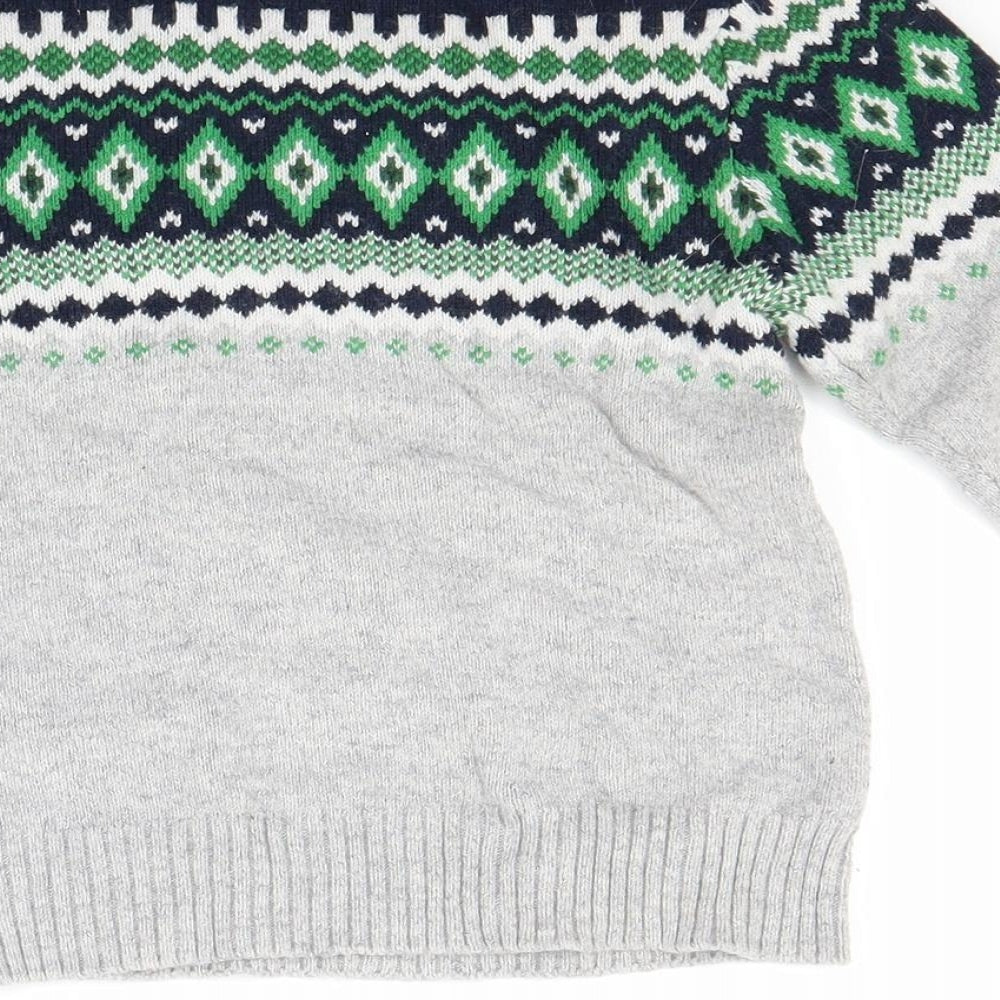 H&M Boys Grey   Pullover Jumper Size 4-5 Years