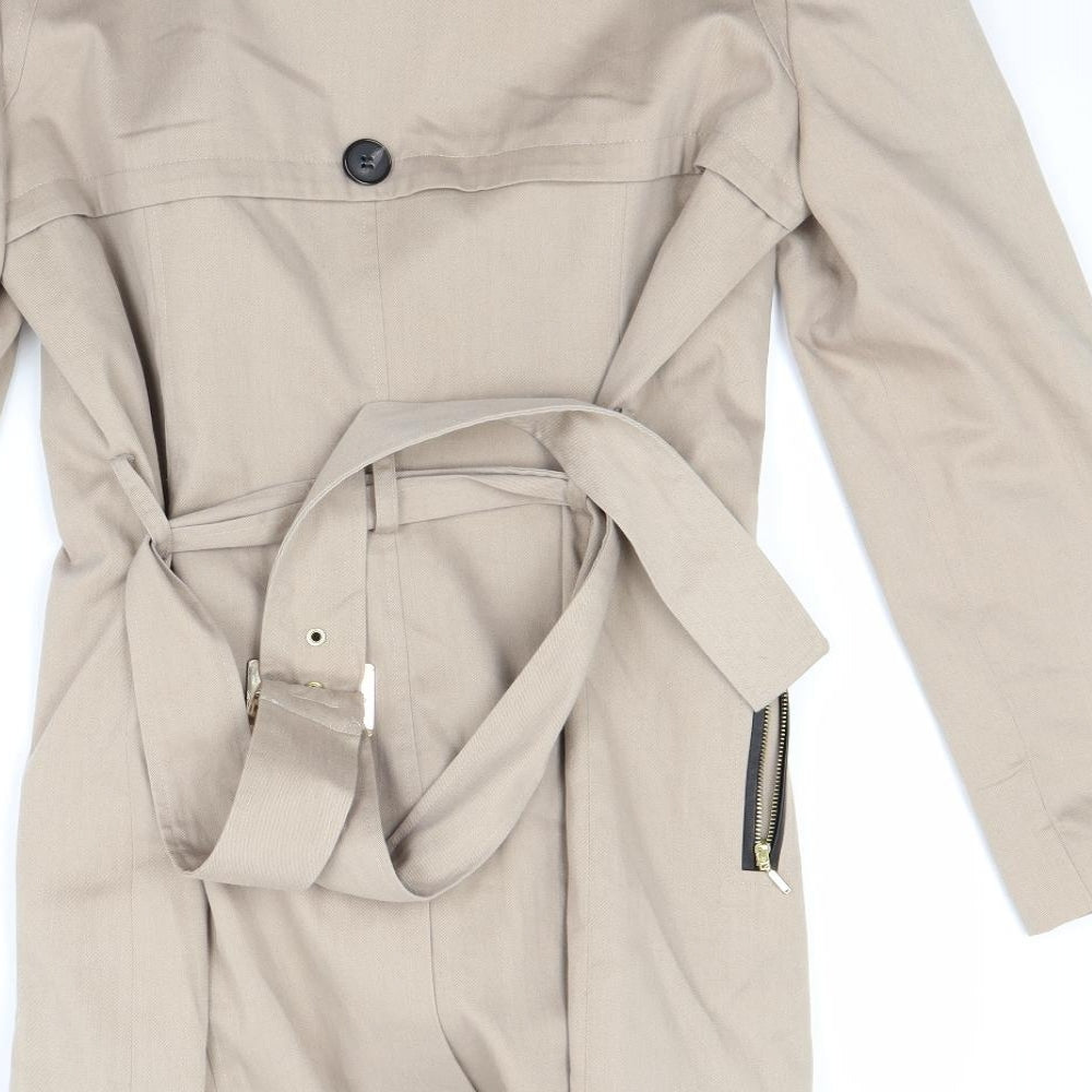 Atmosphere Womens Beige   Overcoat Coat Size 14