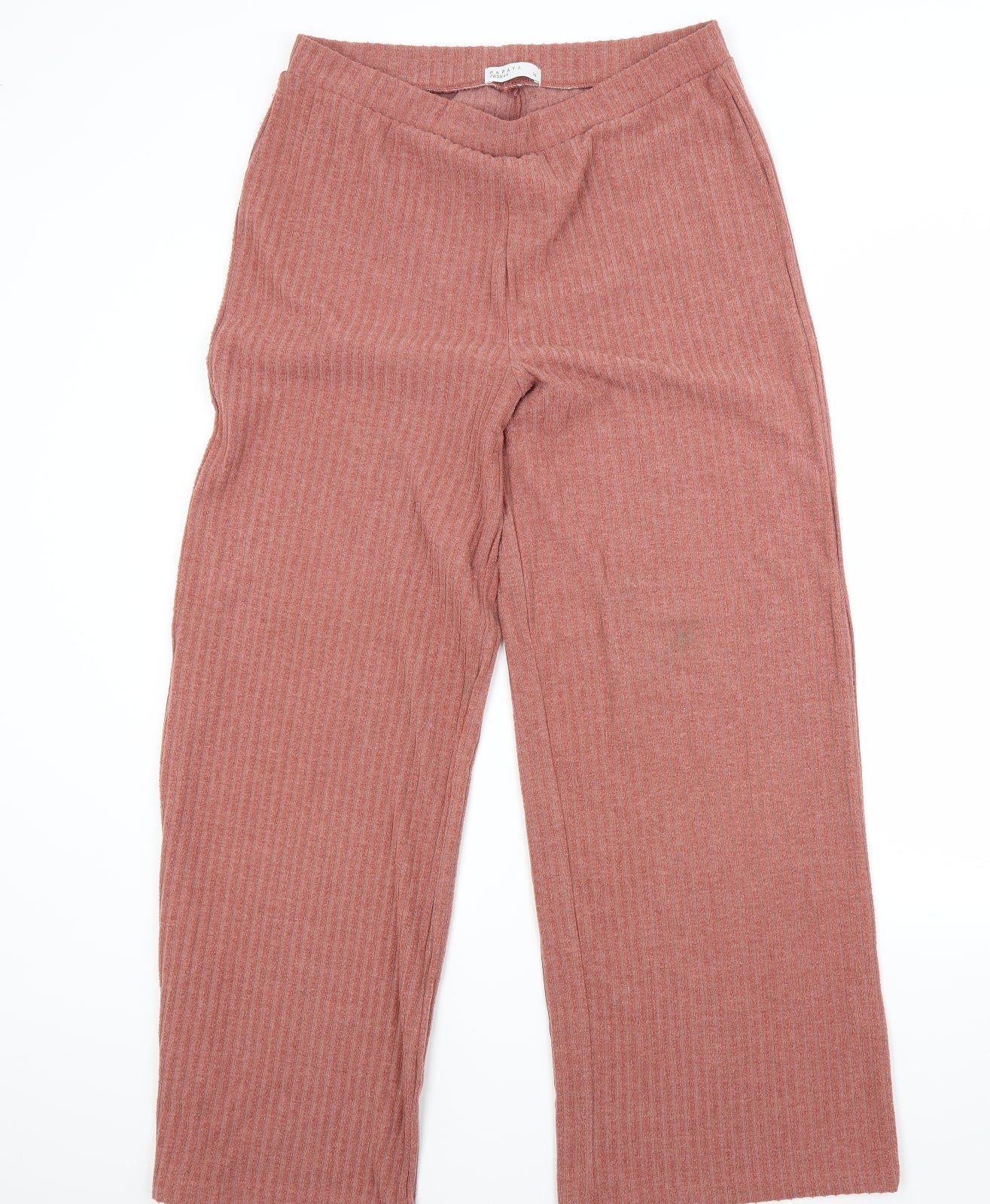 Papaya Womens Red   Jogger Trousers Size 14 L28 in