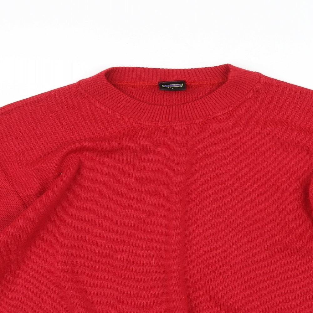Westbury Womens Red  Knit Pullover Jumper Size S