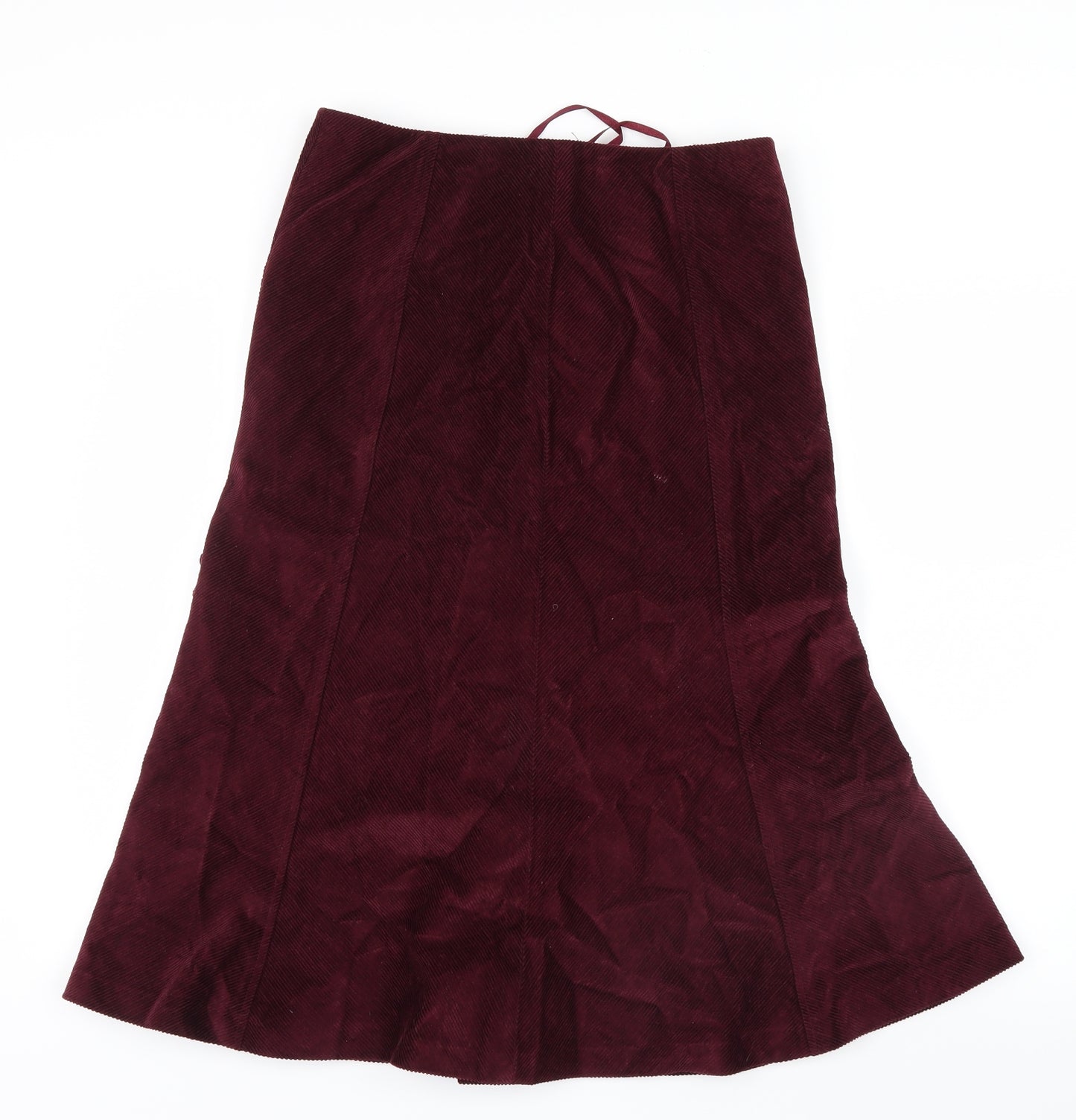 Marks and Spencer Womens Purple  Velvet A-Line Skirt Size 10