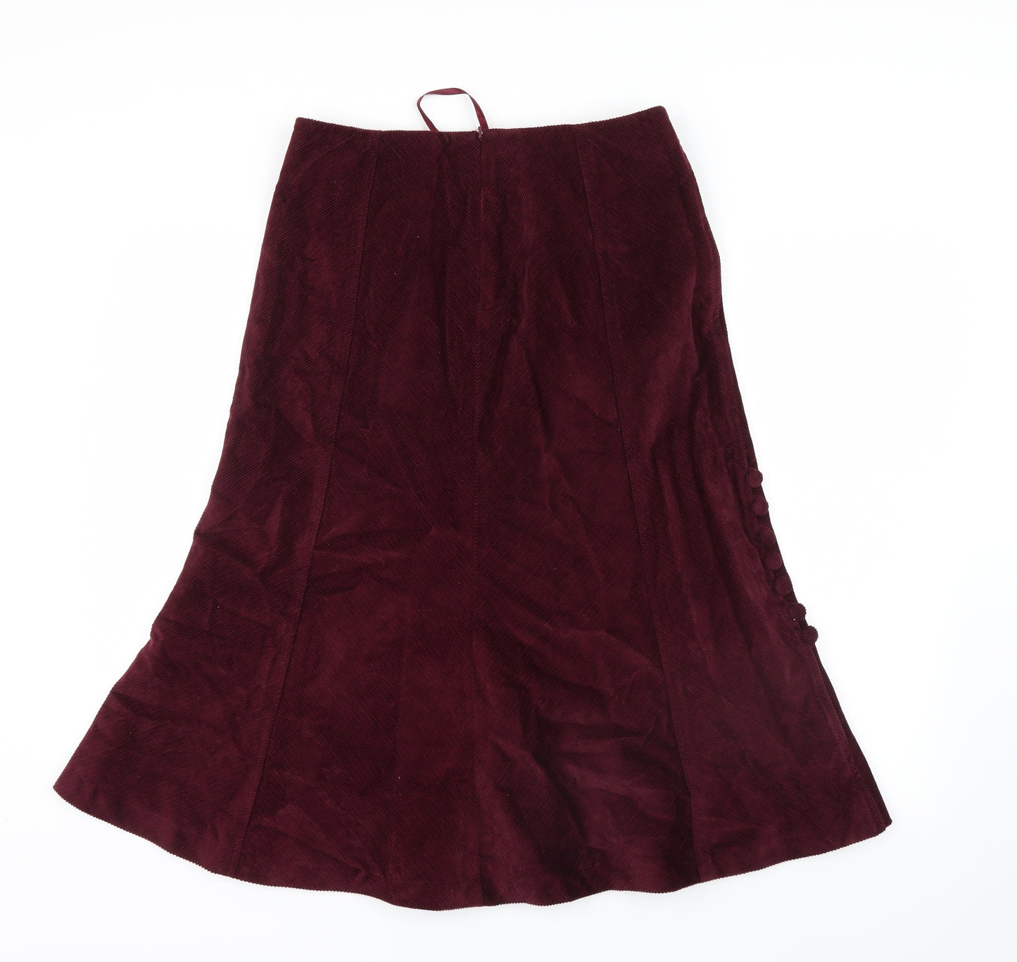Marks and Spencer Womens Purple  Velvet A-Line Skirt Size 10