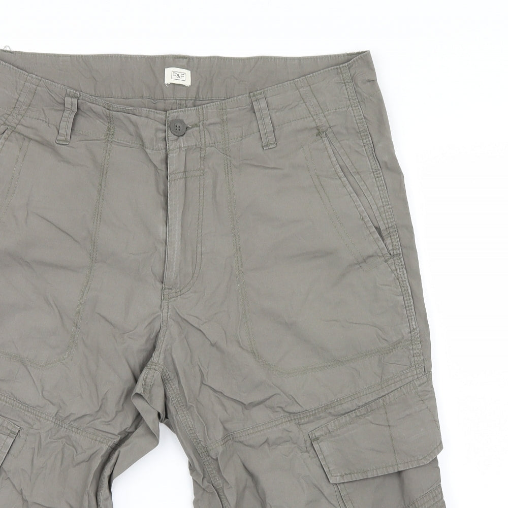 F&F Mens Ivory   Bermuda Shorts Size 36 in