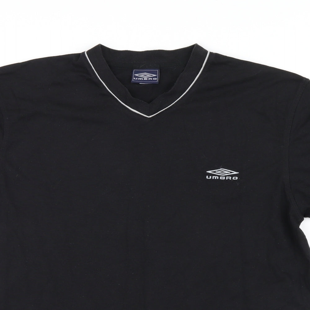 Umbro Mens Black    T-Shirt Size L