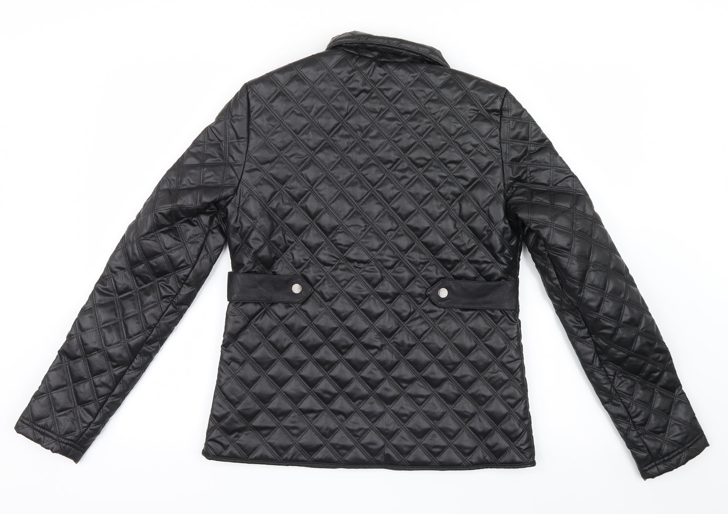 Dreams Womens Black Geometric  Jacket  Size 10