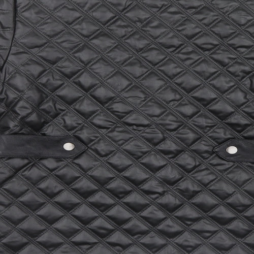 Dreams Womens Black Geometric  Jacket  Size 10