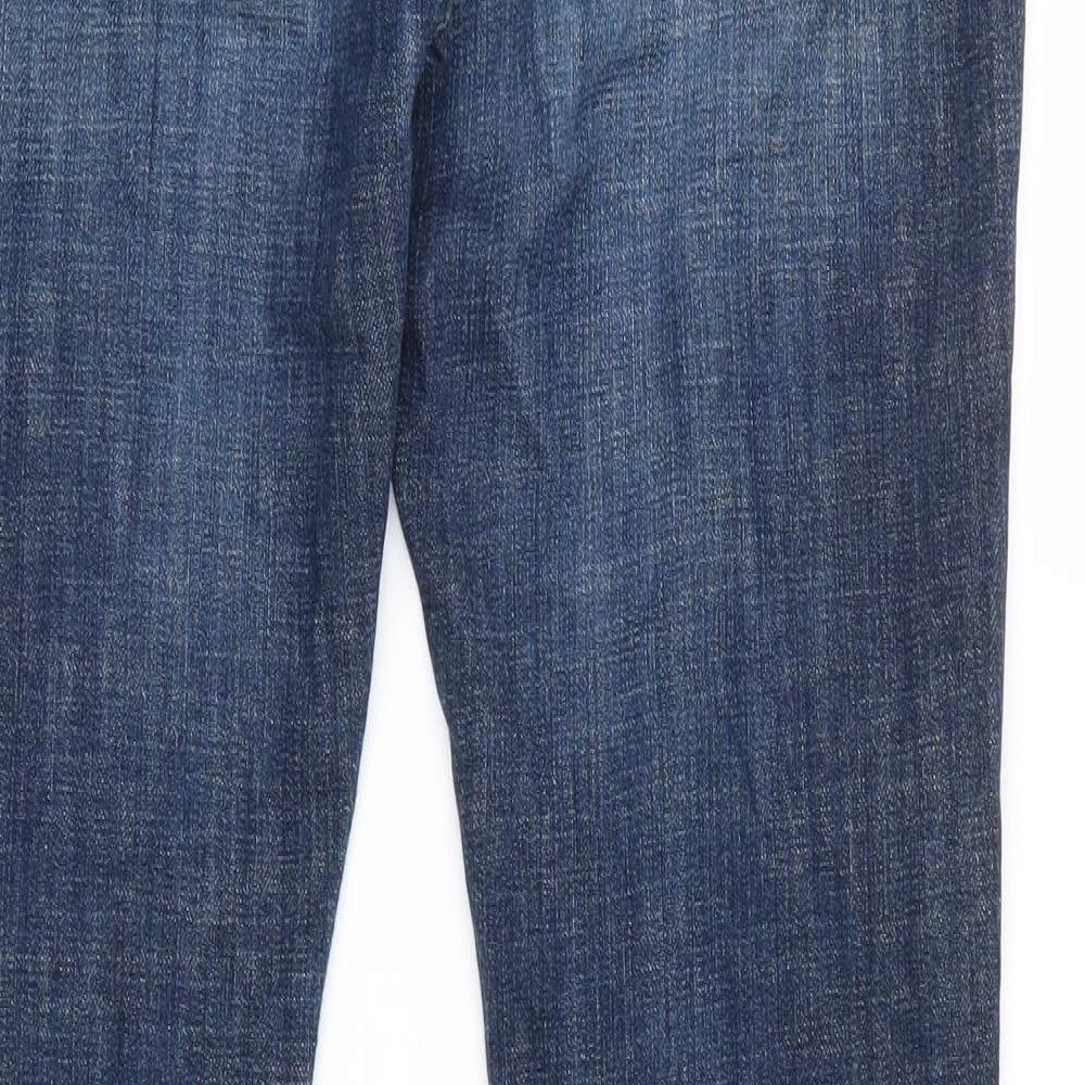 Gap Womens Blue  Denim Straight Jeans Size 8 L31 in