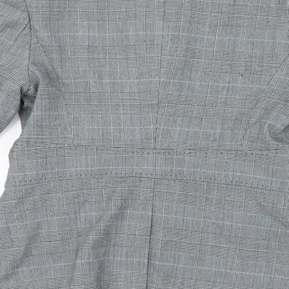 NEXT Womens Grey Check  Jacket Blazer Size 10