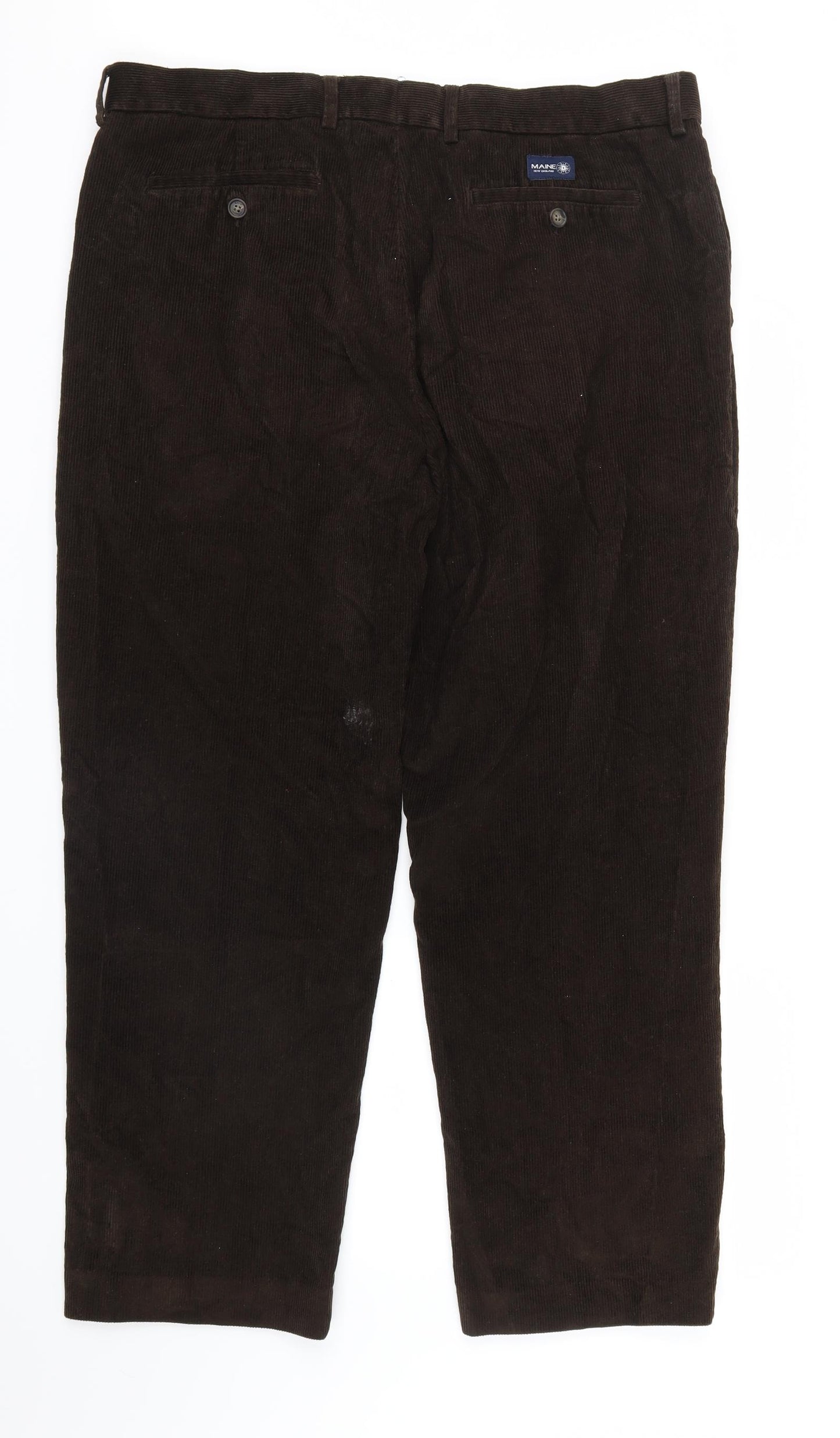 Maine Mens Brown  Velvet Trousers  Size 38 in L28 in - Short
