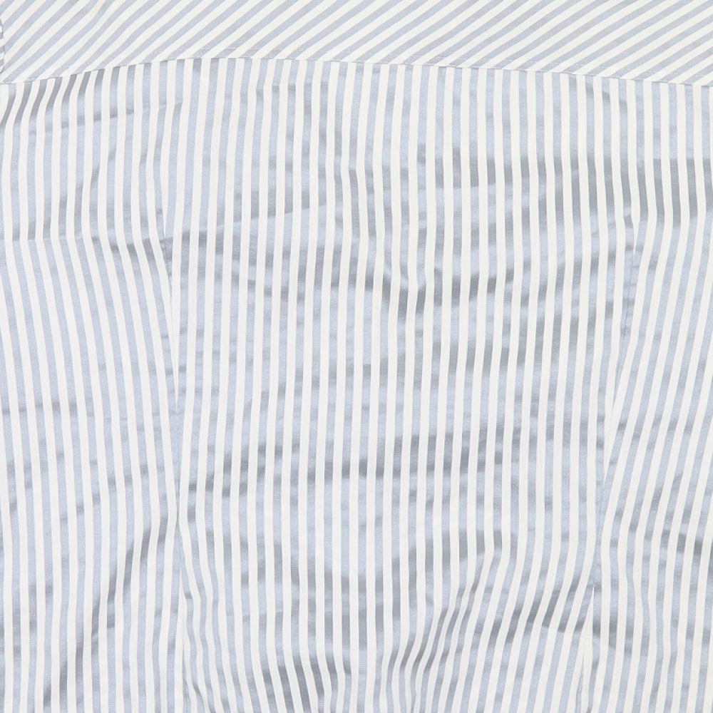 Marks and Spencer Womens Blue Striped  Basic Blouse Size 22