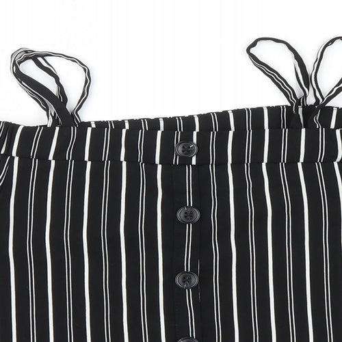 Primark Girls Black Striped  Basic Casual Size 10-11 Years