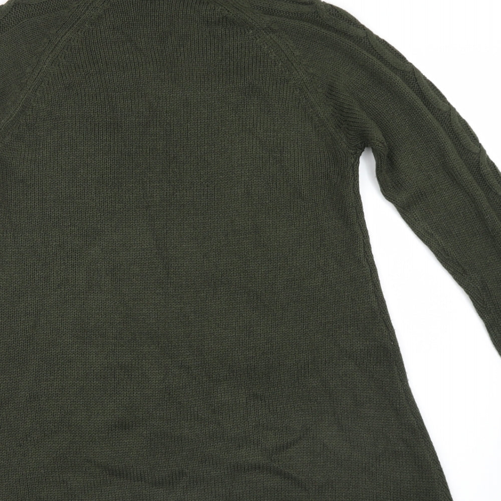 Select Womens Green  Knit Pullover Jumper Size 10