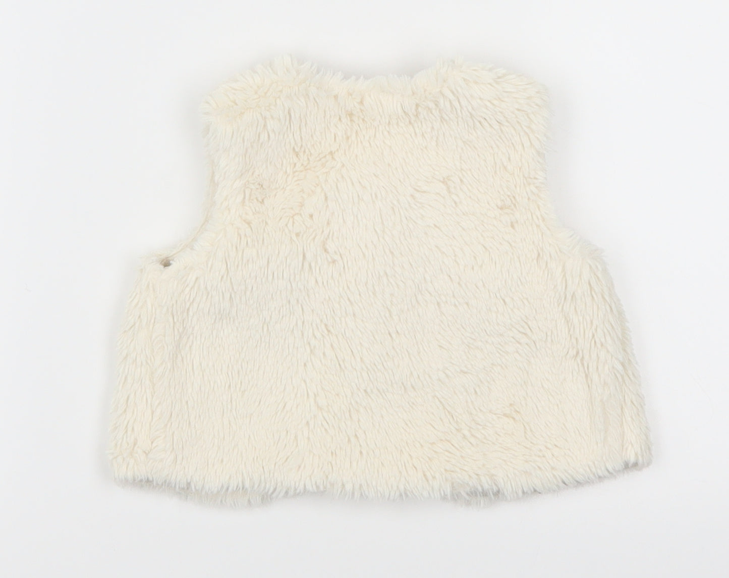George Girls White   Gilet Jacket Size 3-6 Months