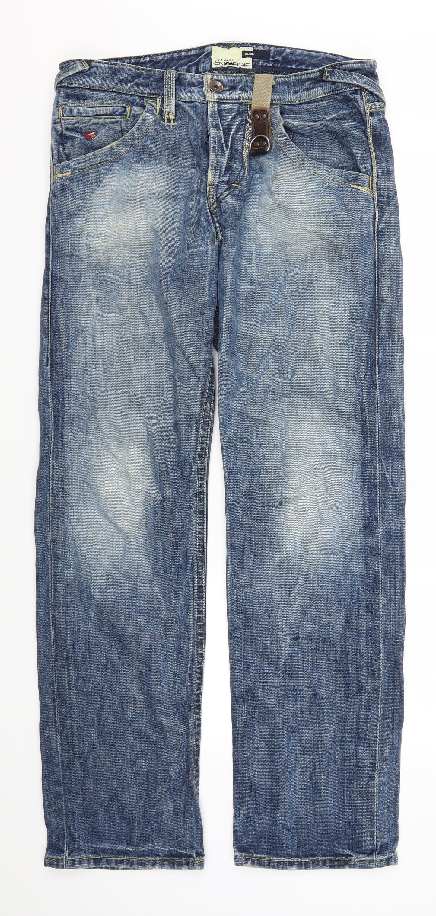 Sixty Mens Blue  Denim Straight Jeans Size 34 L34 in
