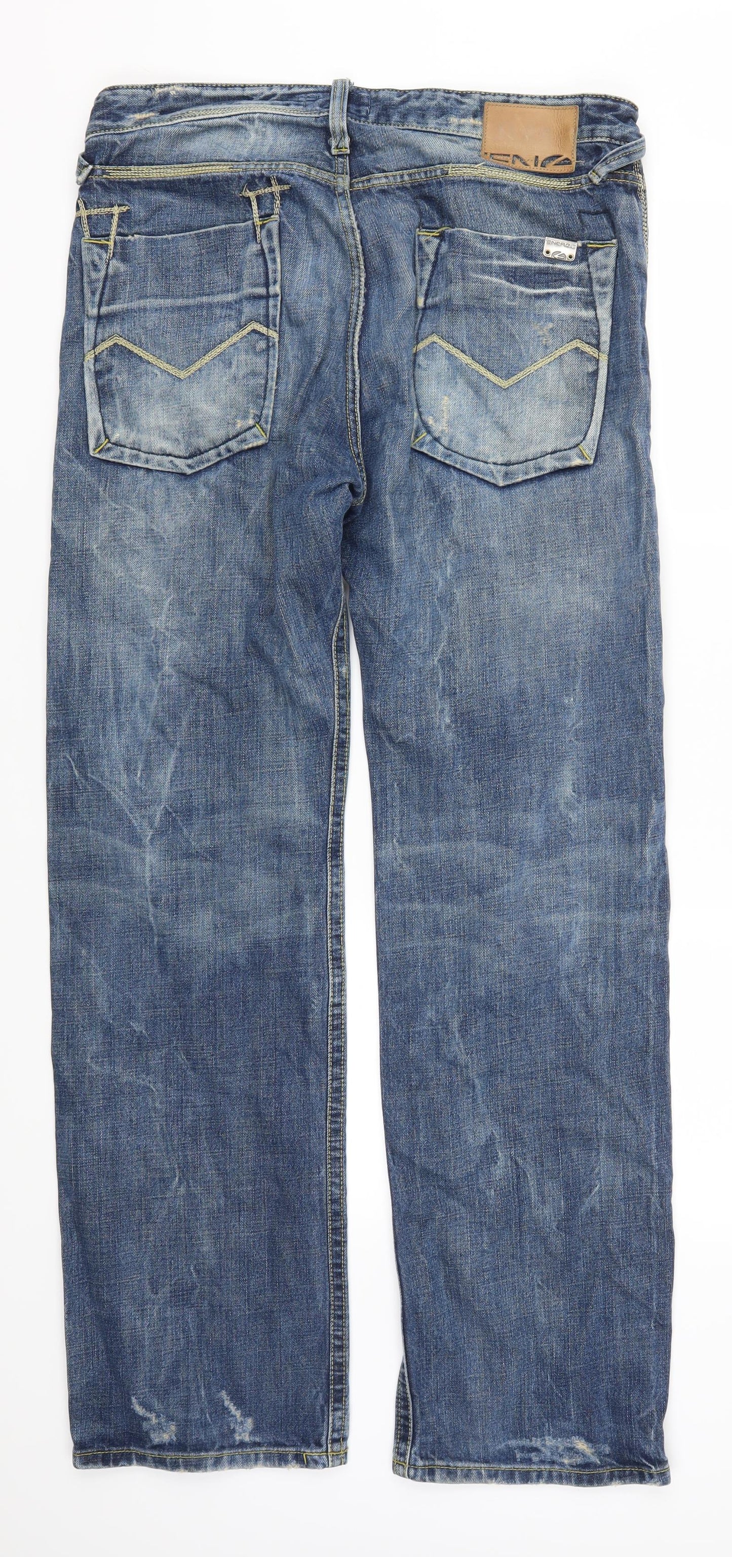 Sixty Mens Blue  Denim Straight Jeans Size 34 L34 in