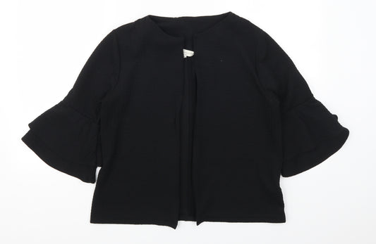 Front view of F&F women’s black jacket, size UK 10