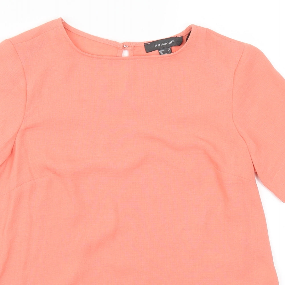 Primark Womens Pink   Basic T-Shirt Size 6