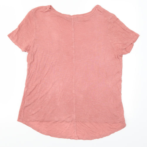 Select Womens Pink   Basic T-Shirt Size 12