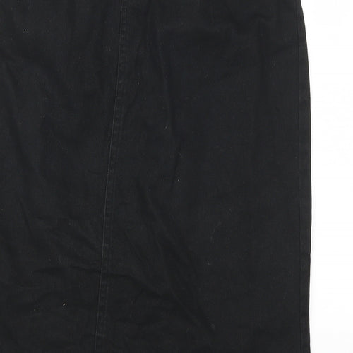 L&L Womens Black  Denim Straight & Pencil Skirt Size 30 in  - Distressed