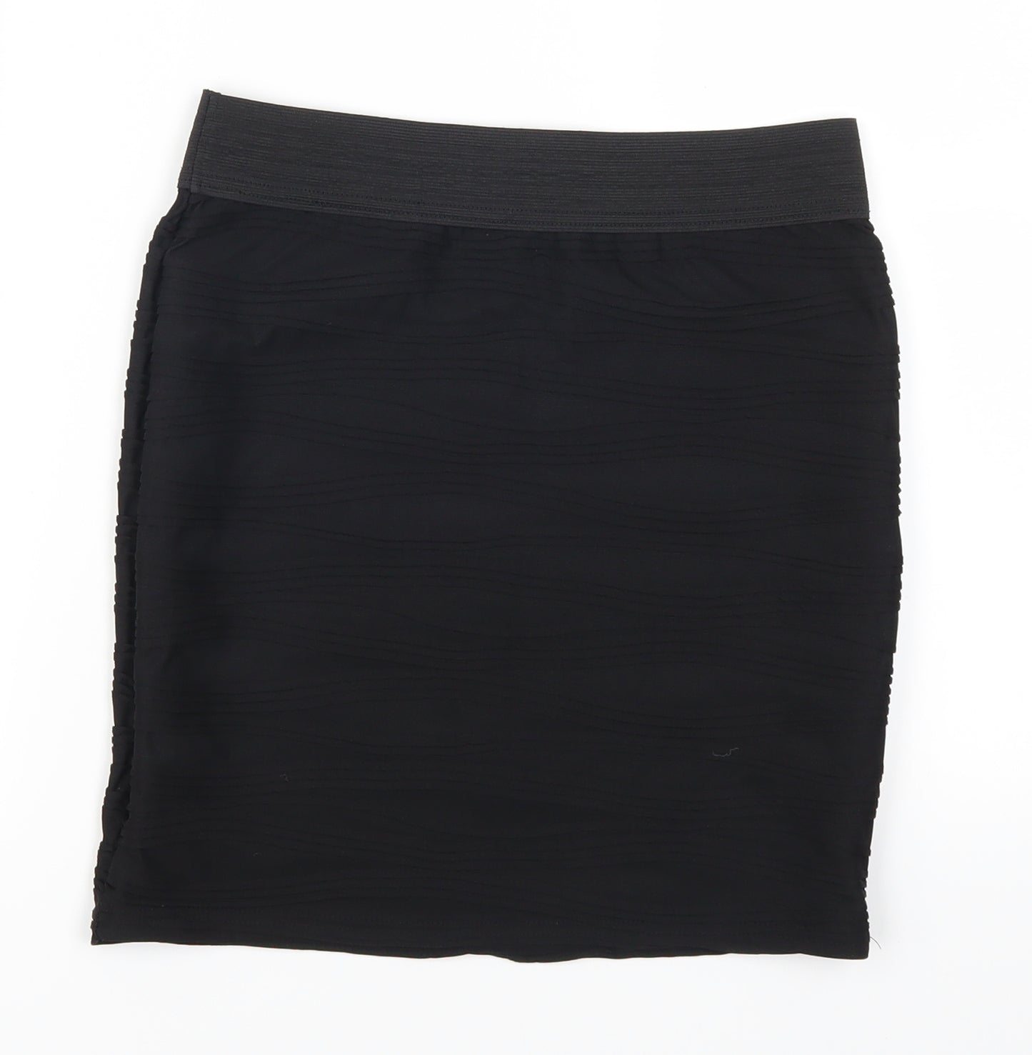 Internationale Womens Black   Mini Skirt Size 10  - TExtured