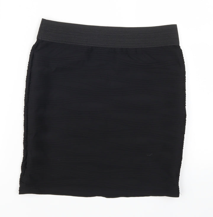Internationale Womens Black   Mini Skirt Size 10  - TExtured
