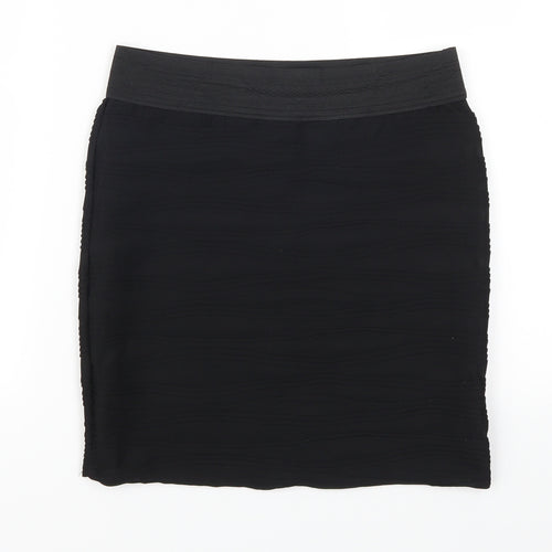 Internationale Womens Black   Mini Skirt Size 10  - TExtured