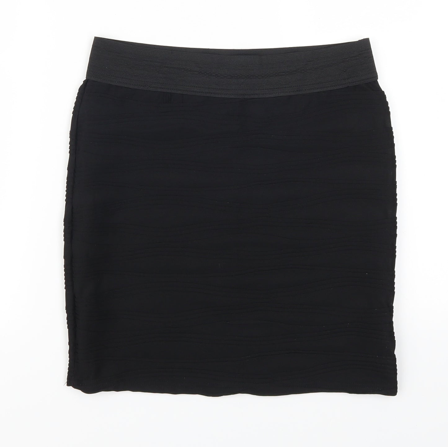 Internationale Womens Black   Mini Skirt Size 10  - TExtured