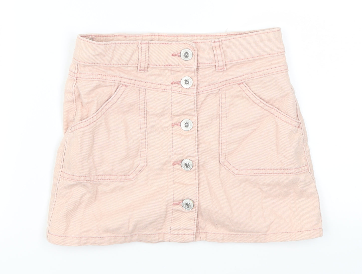 George Girls Pink  Denim Mini Skirt Size 7-8 Years