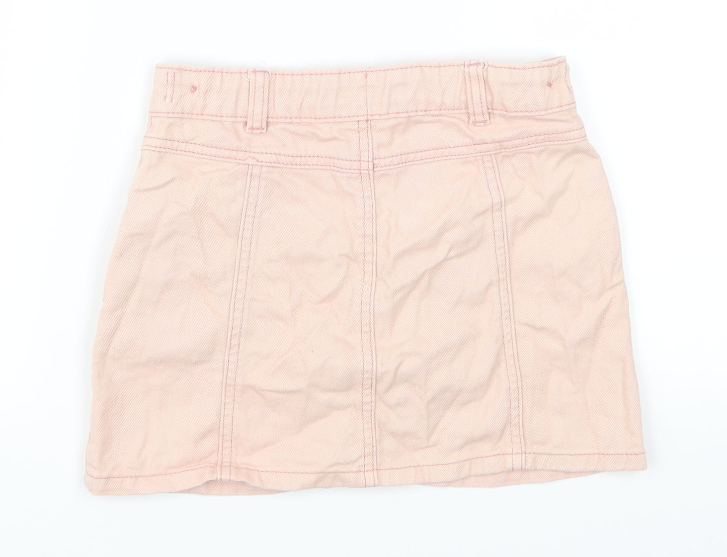 George Girls Pink  Denim Mini Skirt Size 7-8 Years