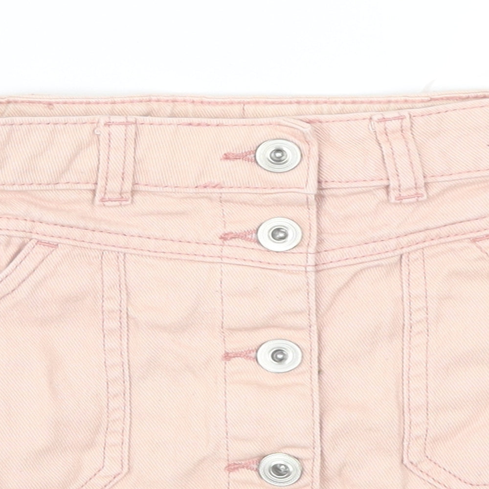 George Girls Pink  Denim Mini Skirt Size 7-8 Years
