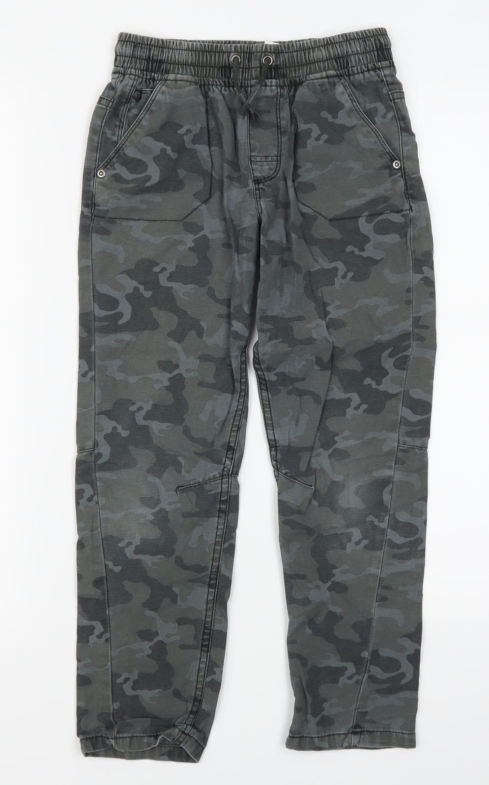 George Boys Grey Camouflage Denim Straight Jeans Size 8-9 Years