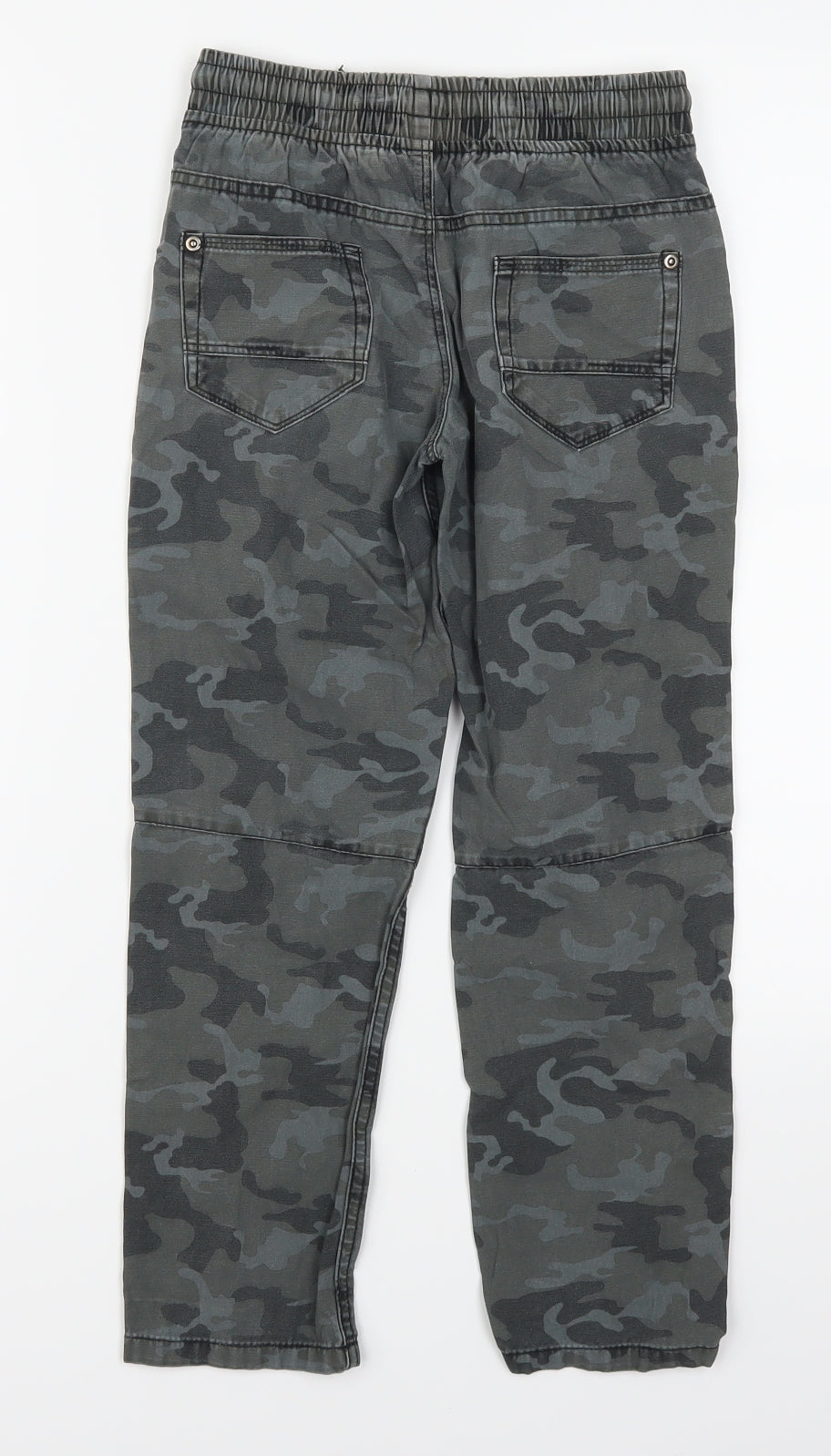 George Boys Grey Camouflage Denim Straight Jeans Size 8-9 Years