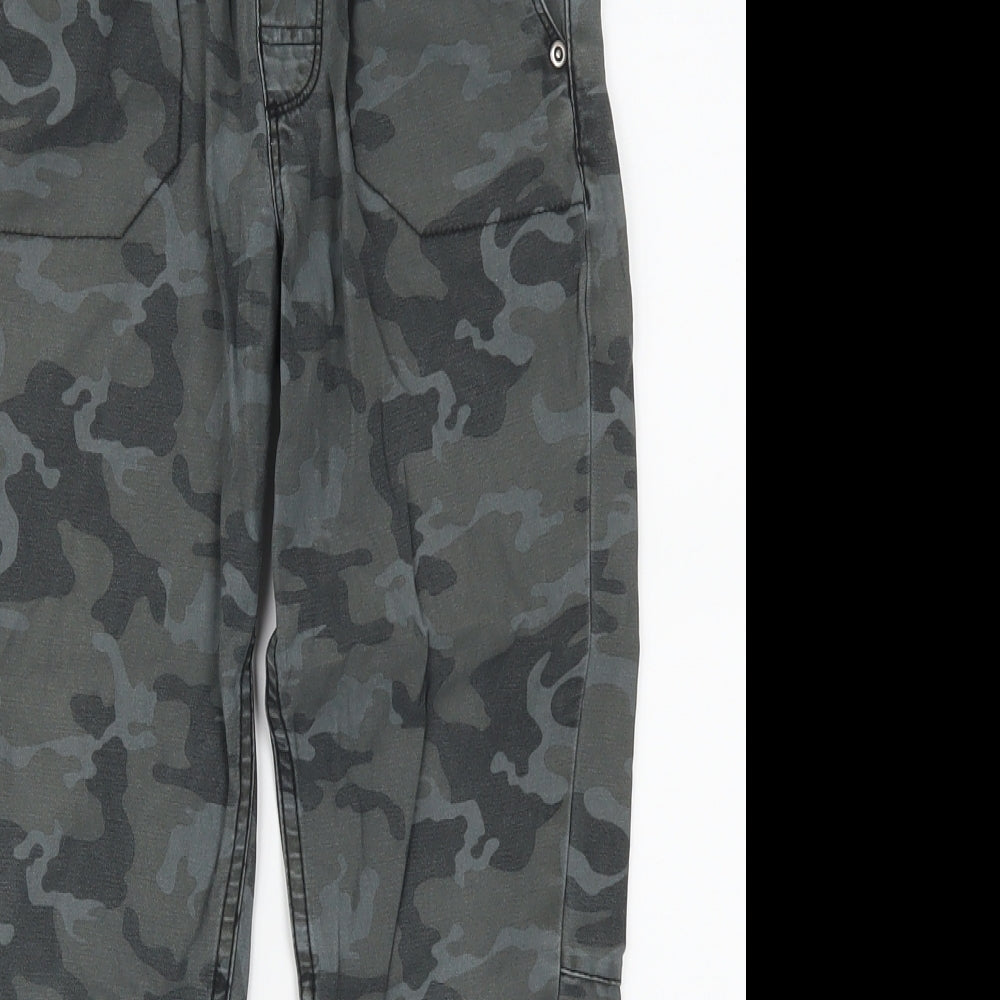 George Boys Grey Camouflage Denim Straight Jeans Size 8-9 Years