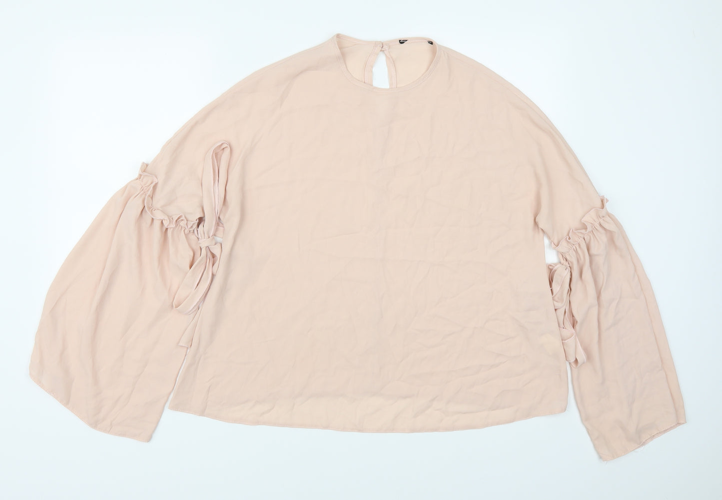 Preworn Womens Pink   Basic Blouse Size 12