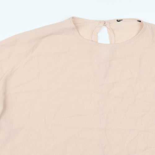 Preworn Womens Pink   Basic Blouse Size 12
