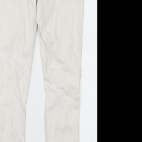 Parisian Womens White  Denim Straight Jeans Size 12 L26 in