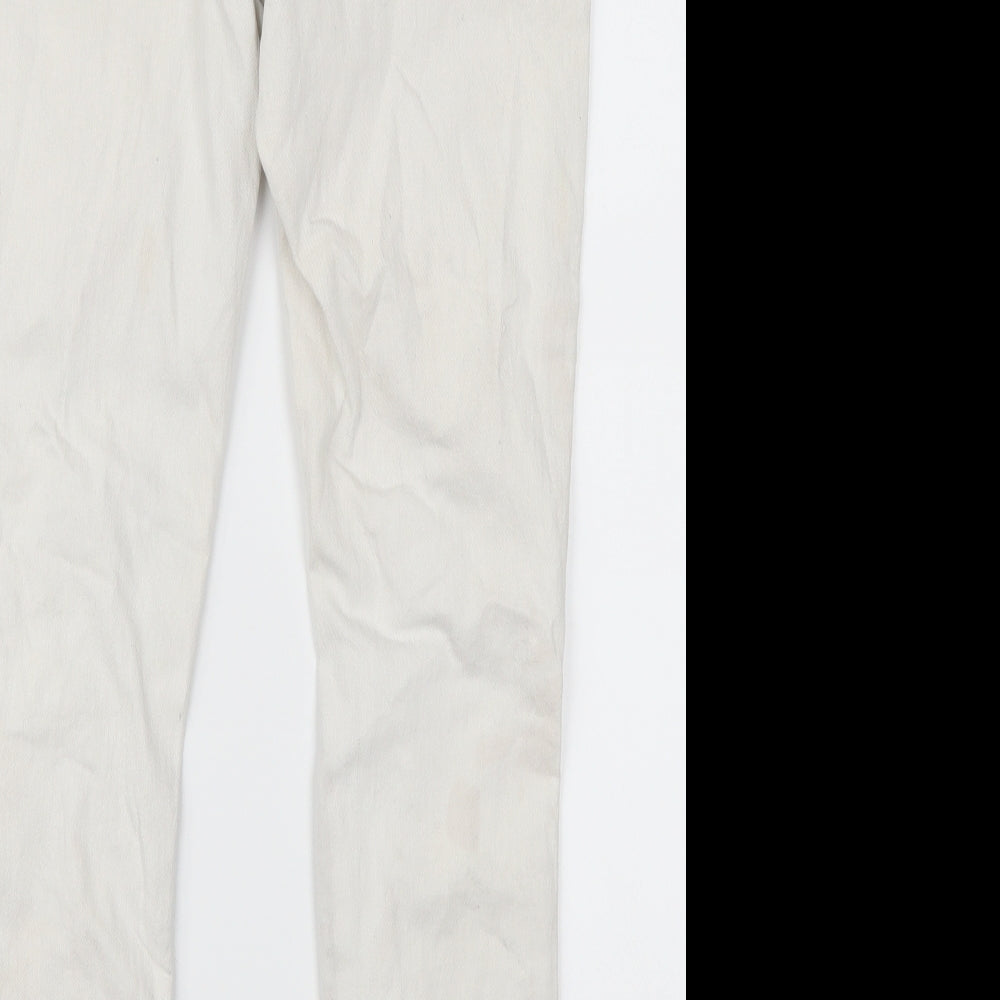Parisian Womens White  Denim Straight Jeans Size 12 L26 in
