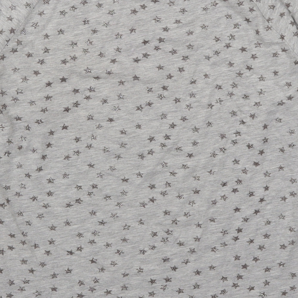 NEXT Womens Grey Geometric  Top Pyjama Top Size XS