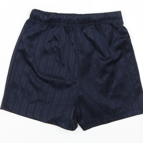 Mataln Boys Blue Striped  Utility Shorts Size 7 Years